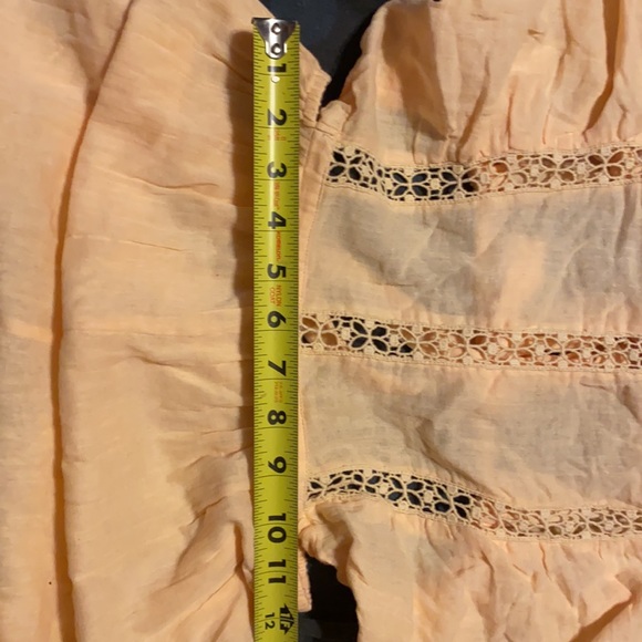 Free People Salerno Jumpsuit Peach Brioche Jumper size S - Picture 17 of 17